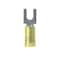 Panduit Fork Terminal, #8 Stud Size, 10 AWG, 600 V, Nylon Insulated, Yellow, 50 PK PNF10-8F-L - alternate 1